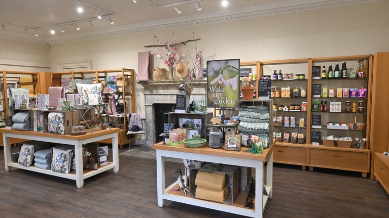 A shop floor displaying gifts for sale